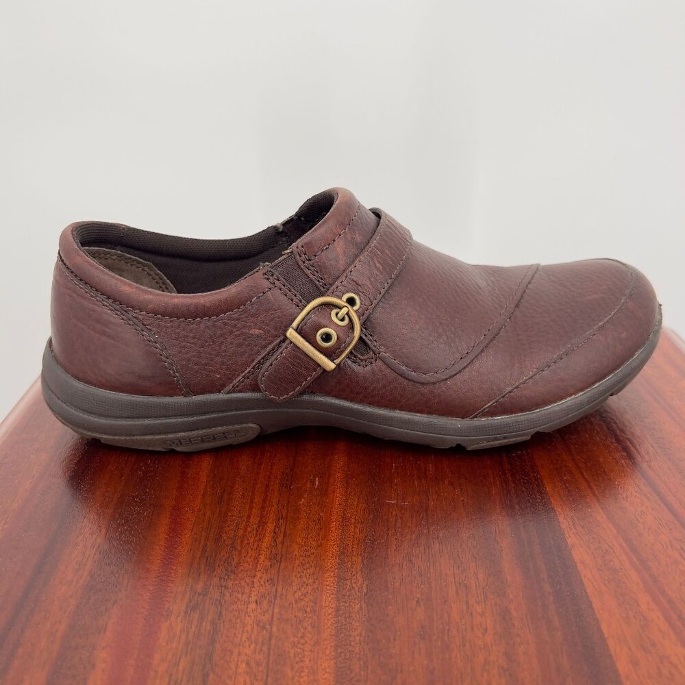 Merrell Woodbury Brown Leather Womens Shoes US 9.5 EUR 40.5 Casual Comfort Desig
